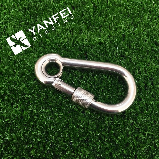 Stainless Steel Carabiner Snap Hook DIN5899 Spring Hook