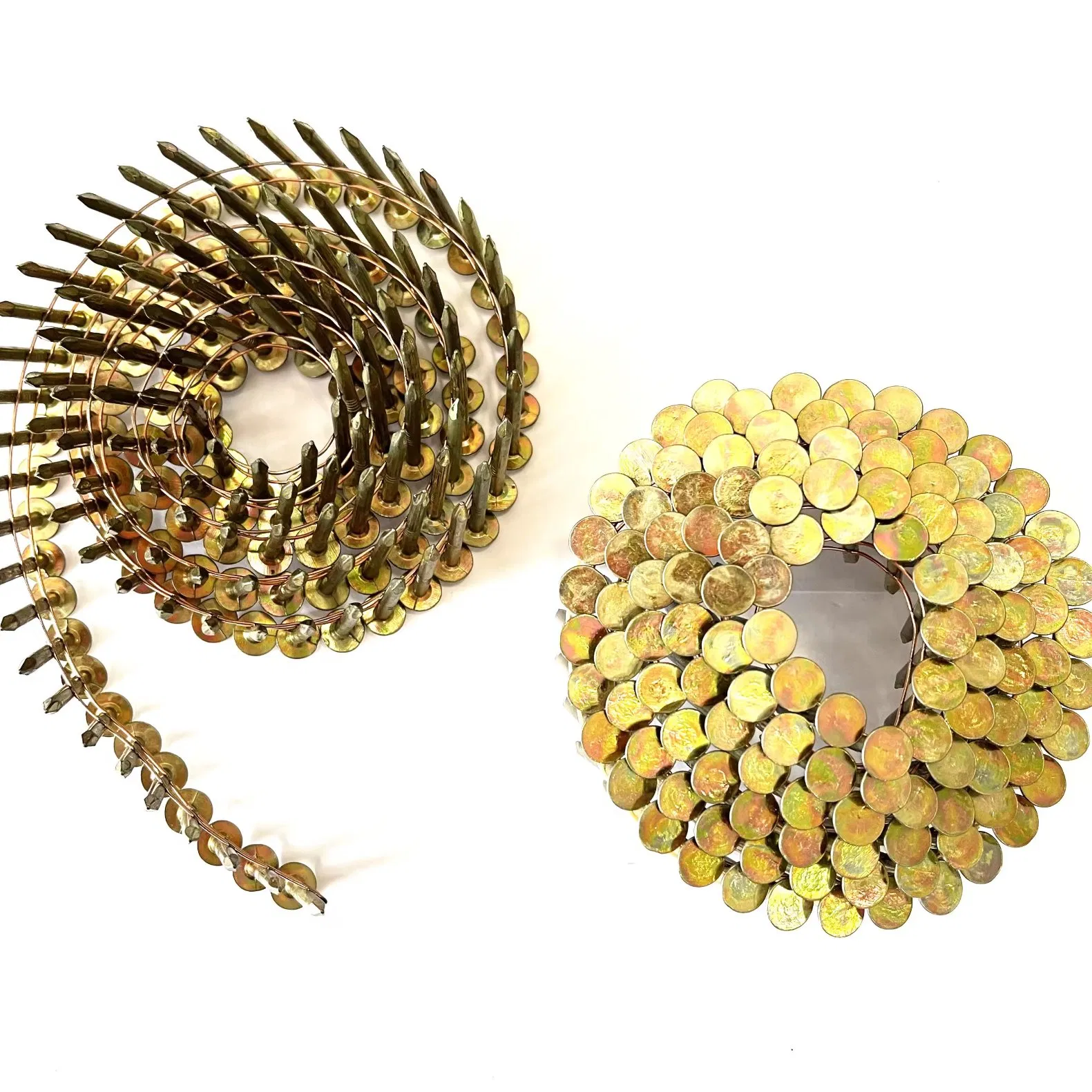 Siding Nails, 15-Degree Wire Collated Coil Siding Nails, Full Round Head Galvanized Nail for Sheathing Decking Fencing