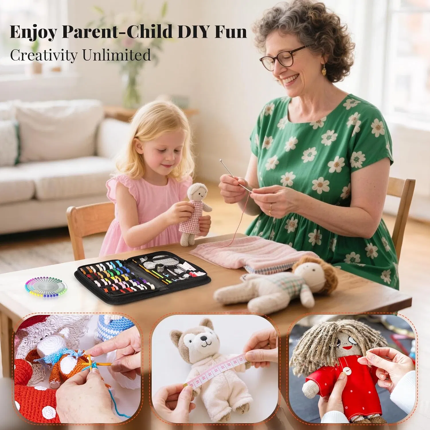 Compact 86-Piece Sewing Tools Set for on-The-Go Creatives