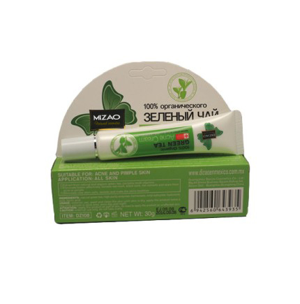 Hot Selling Private Label 100% Organic Green Tea Anti-Acne Cream