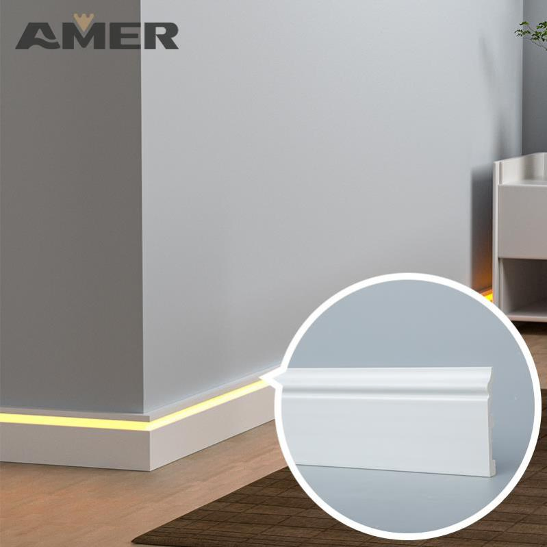 Quick Installation PS Skirting Board DIY Friendly Baseboard