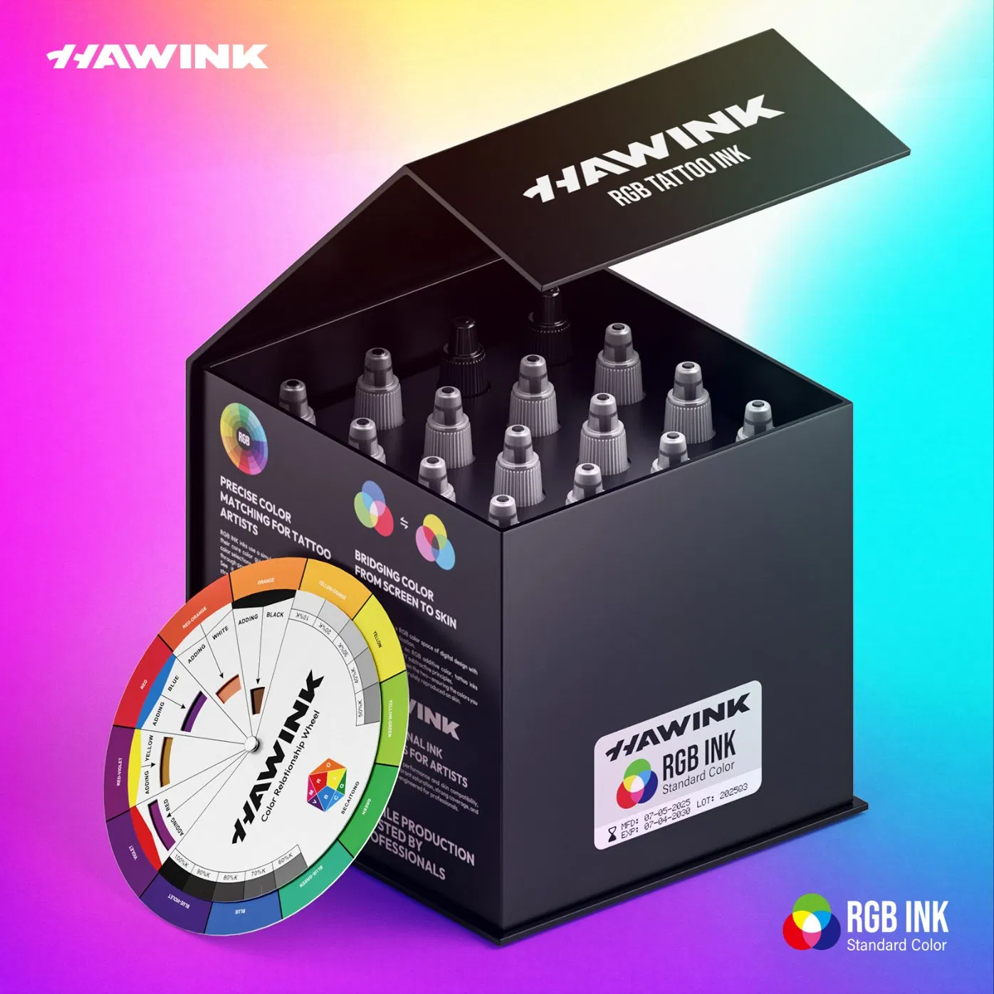 Hawink High Quality Body Tattoo Professional Tattoo Pigment Ink Sets