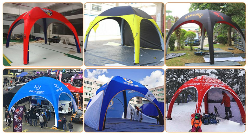 Custom Print Advertising Air Inflatable Dome Tent for racing event