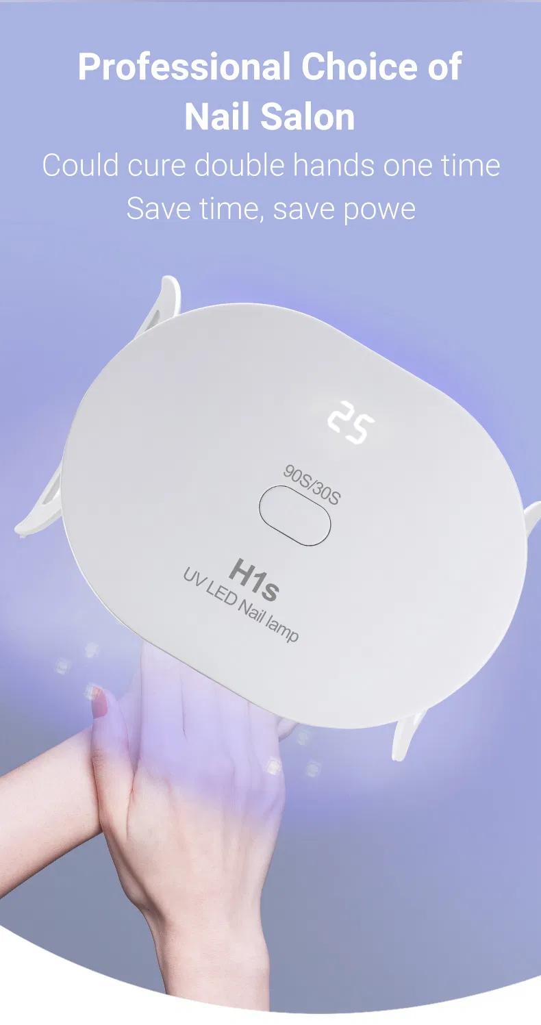 36W Foldable Nail Lamp Small Portable Phototherapy Dryer with LED Screen