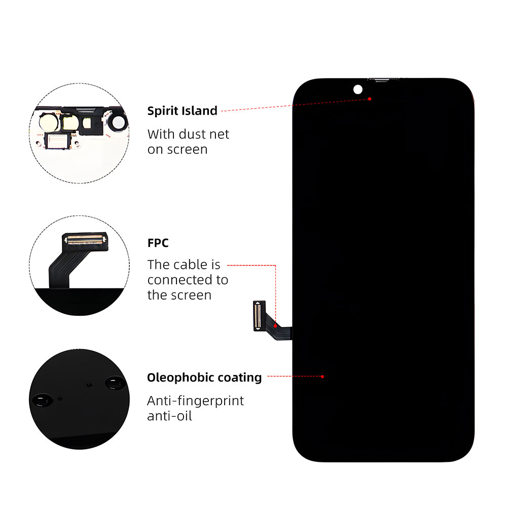 Premium OLED Screen Assembly for I Phone 14 - Wholesale