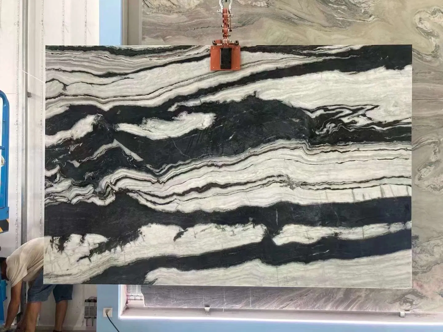 Beautiful Panda White Natural Marble Block Slab for Home Design