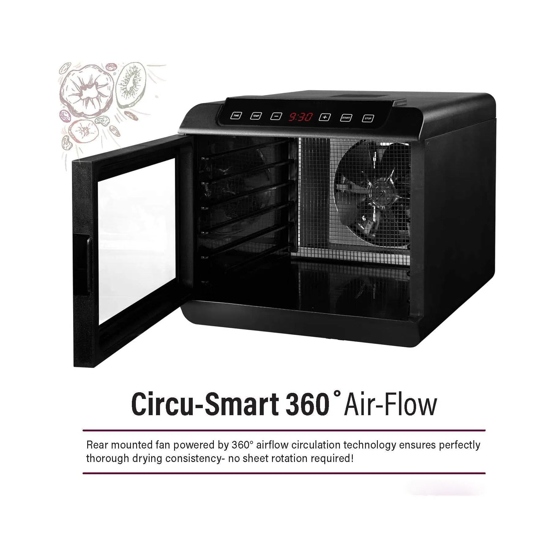 Professional Food Dehydrator Machine of Stainless Steel Trays