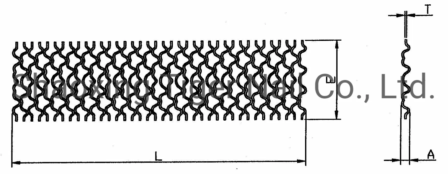 Corrugated Staple for Door and Window