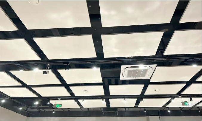 Silentfiber Elite Advanced Suspended Acoustic Solution Eco-Friendly Reinforced Fiberglass Construction Delivers Nrc 0.9 Performance