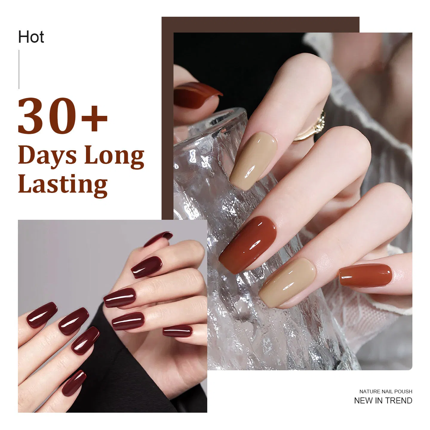 Wholesale High Quality Vivid Semi-Permanent Red UV Colors Gel Polish