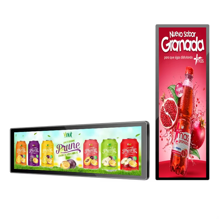 Длинный светодиодный экран для рекламы в помещениях