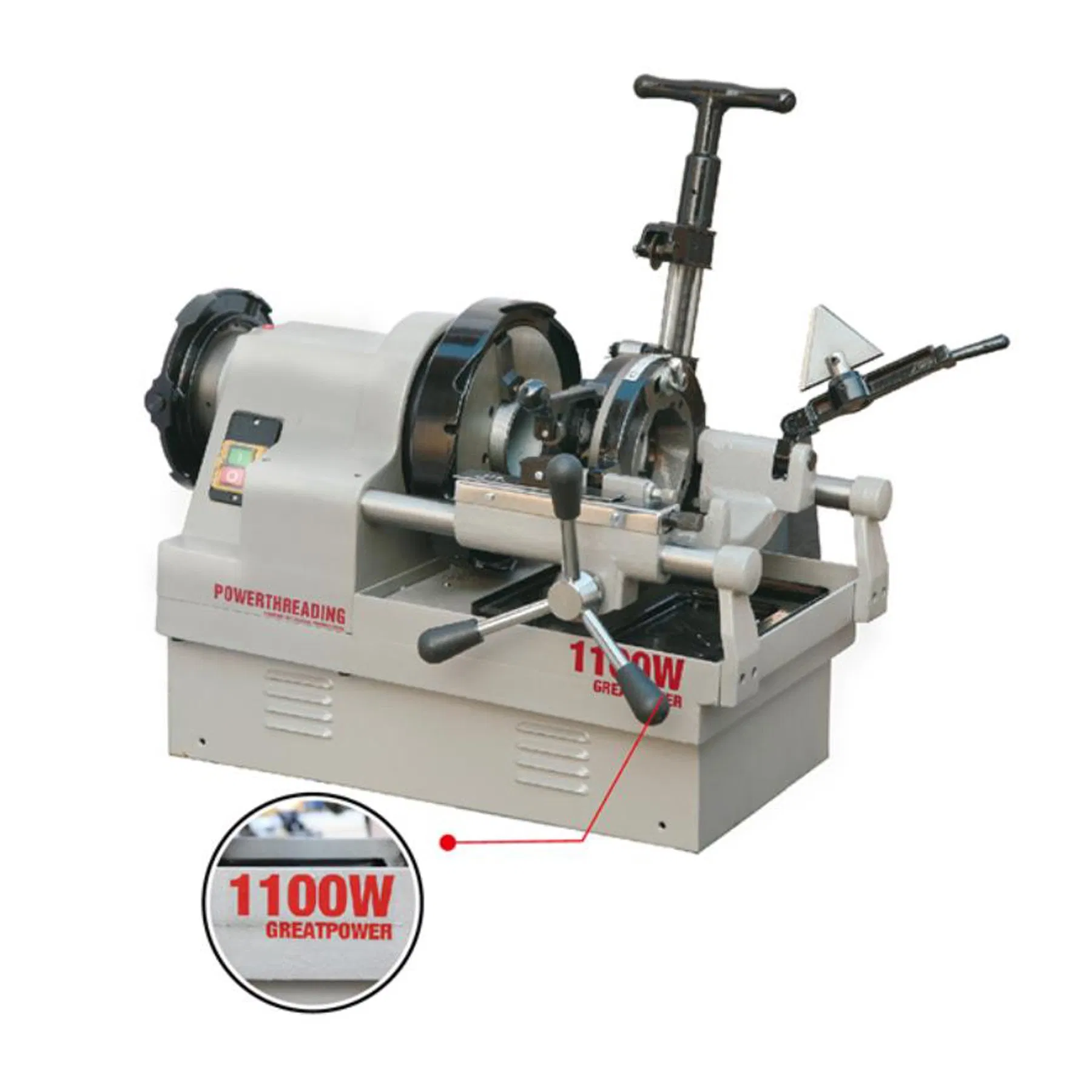 Heavy Duty 3inch Galvanized Pipe Threading Machine with 1100W Motor