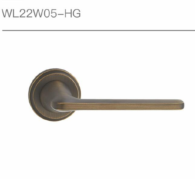 Luxury Antique Brass Rosette Lever Door Handle Lock (1717)