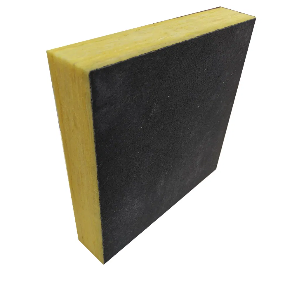 600*600mm Black Color Customization Sound-Absorbing Fiberglass Ceiling Tiles