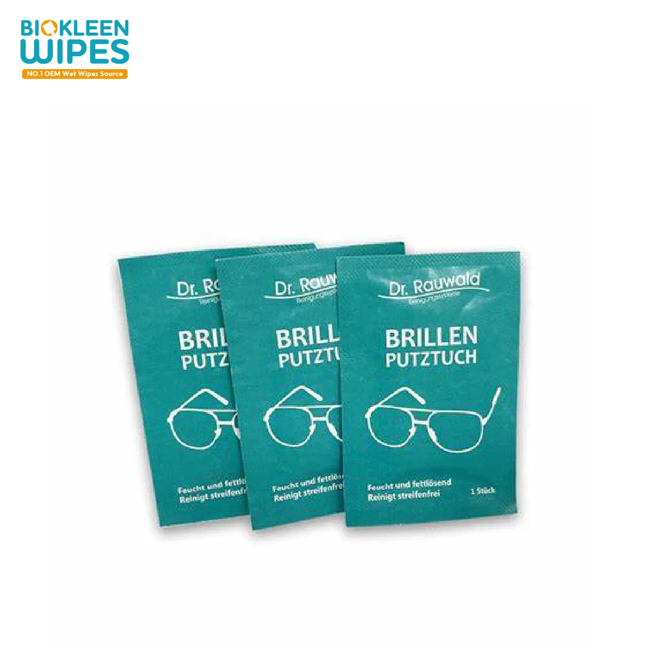 Biokleen 100 Pack OEM Lens Wipes Non-Woven Fabric Lens Cleaning Wipes Lens Screen Cleaning Wipes