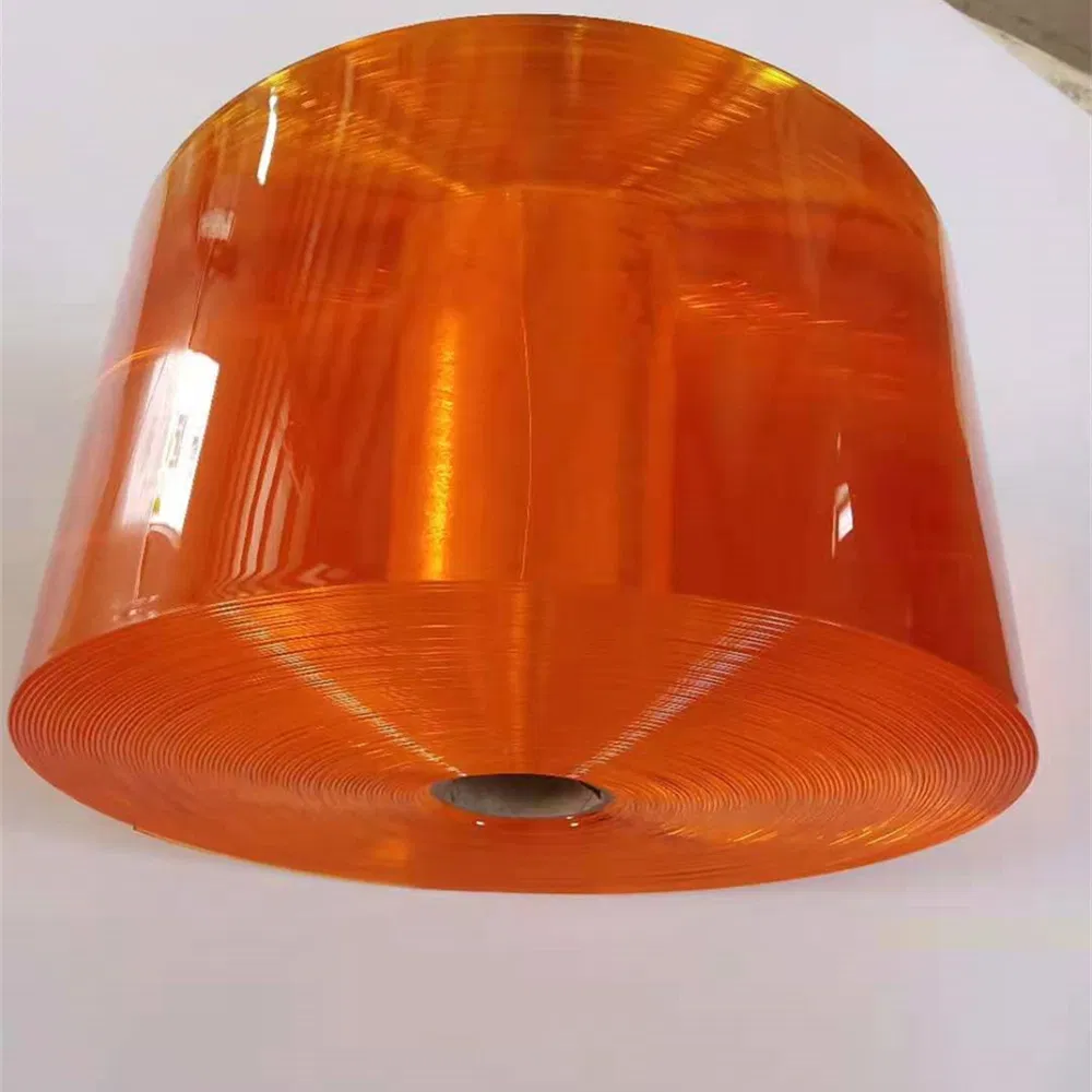 Anti Insect Orange Amber PVC Door Curtain Strip 2mmx200mmx50m