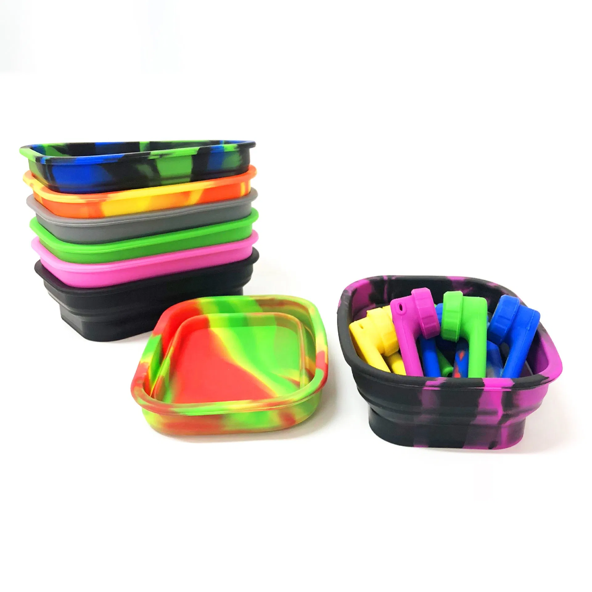 Premium Folding Function Tobacco Storage Tray with Heat Resistant Silicone Material for Easy to Carry