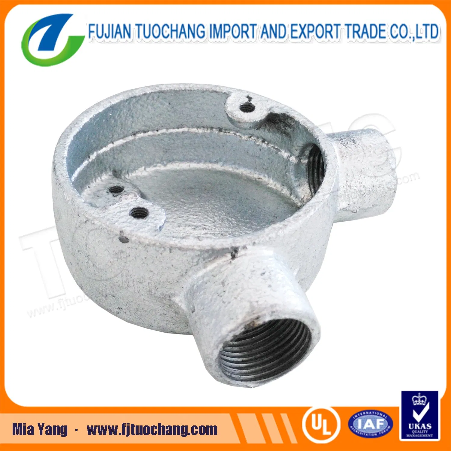 BS4568 Two Way Die-Casting Metal Juction Box