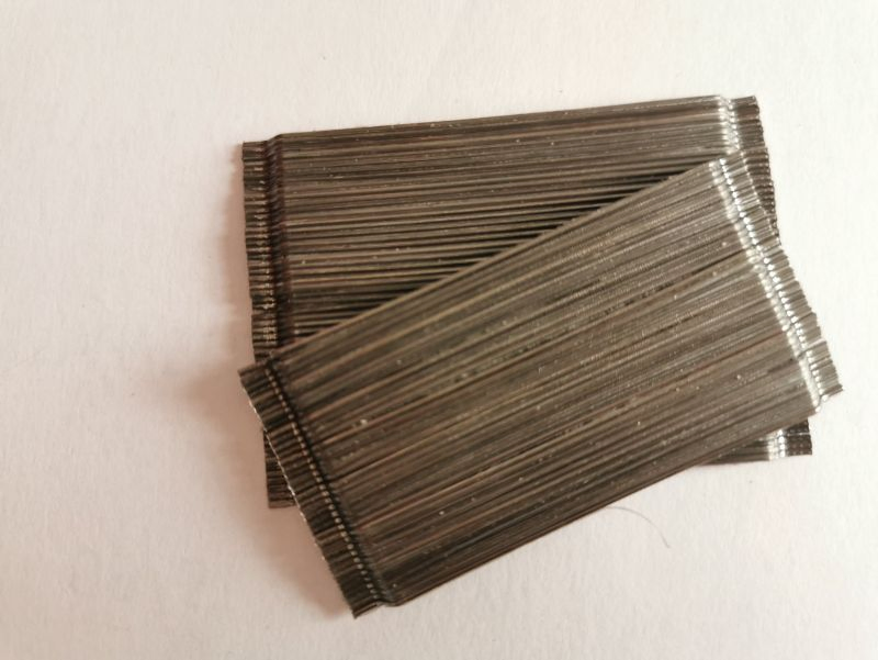 Carbon Steel Fiber Glued Diameter 0.75mm Length 60mm