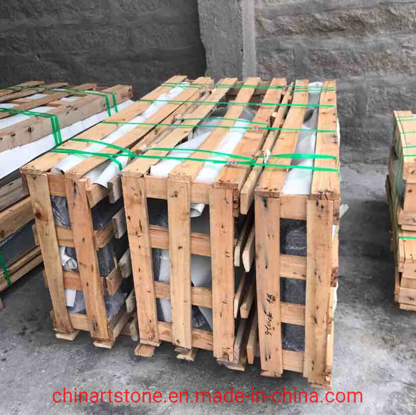 Nature Black White Blue Green Granite Tombstone for Cemetery Grave