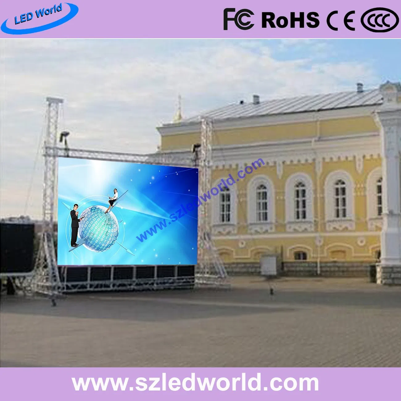 P4.81 Indoor Outdoor Advertising Board Sing Digital Full Color LED Display