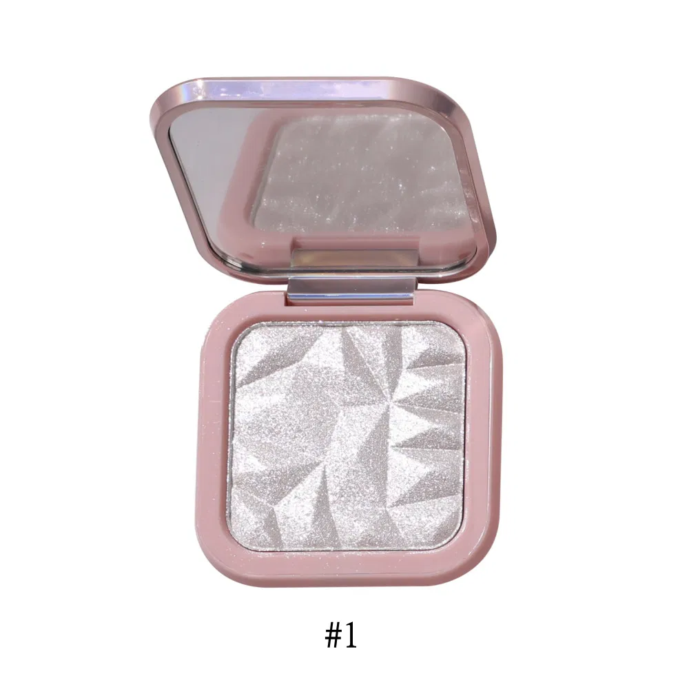 Custom Logo Powder Glitter Highlighter Makeup Glow Face Contour Highlight Palette Cosmetics