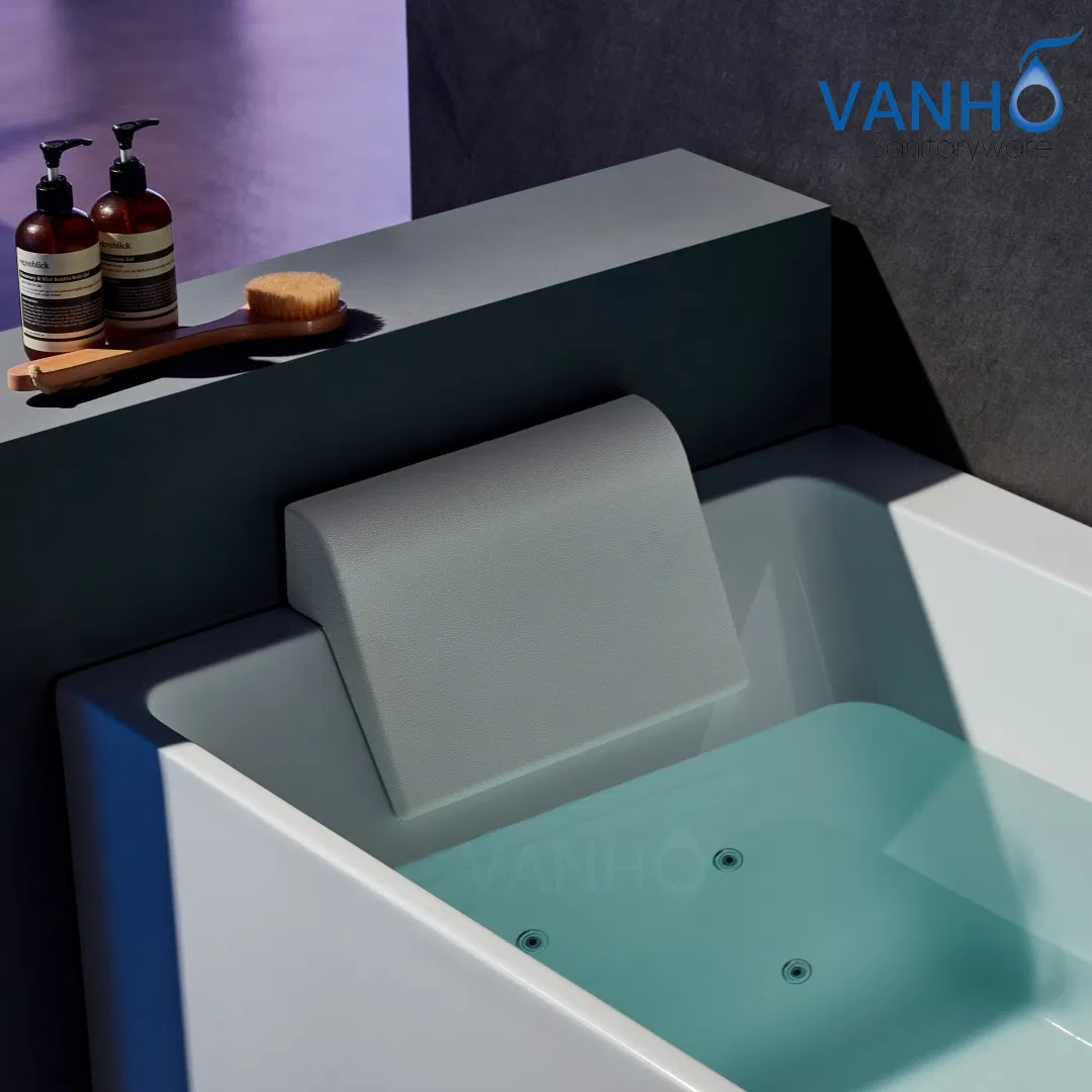 Акриловая массажная ванна SPA с подсветкой и подушкой