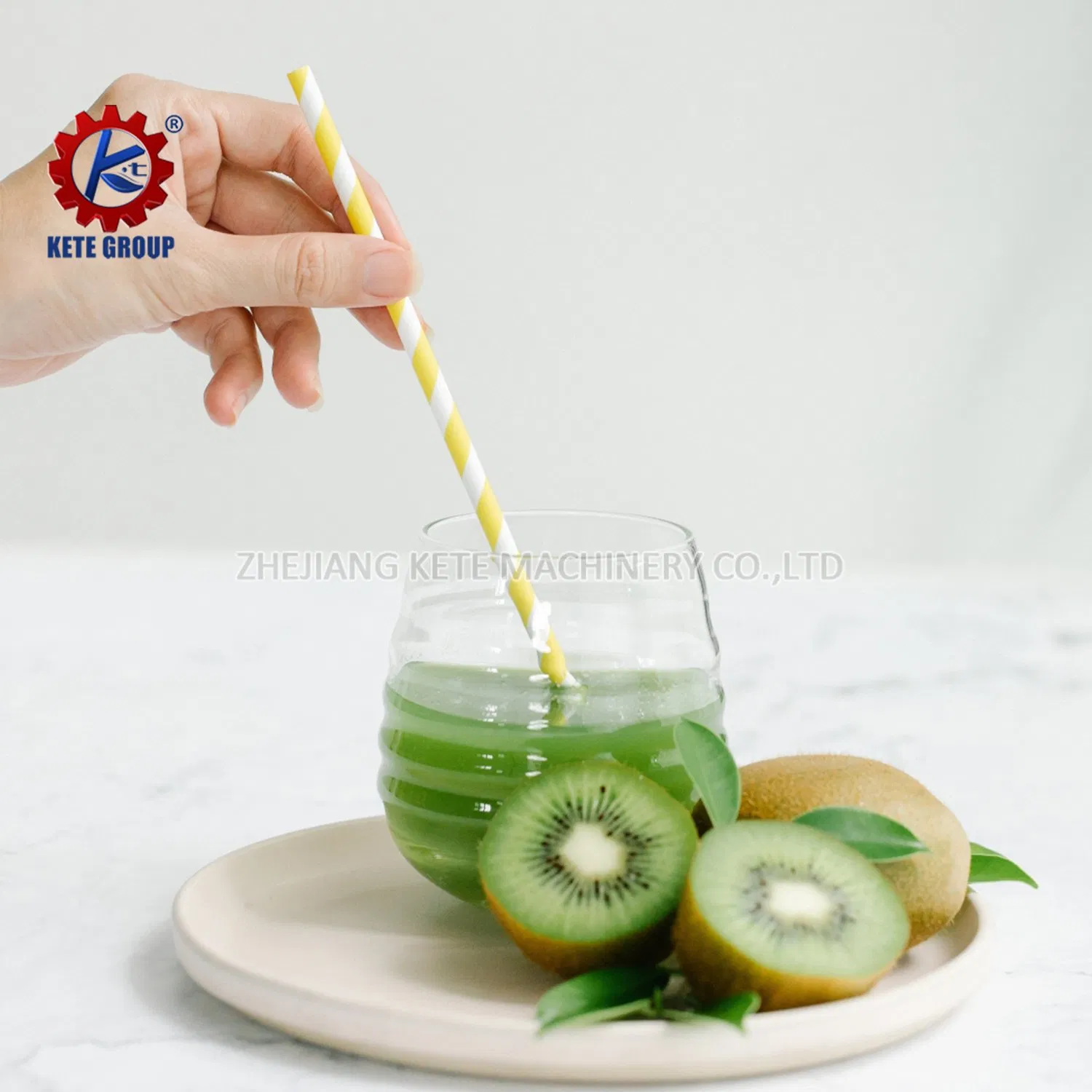 Cocktail Paper Jumbo Straw Multicolor Stripe Happy Birthday Straw for Birthday Party Drink Tubes