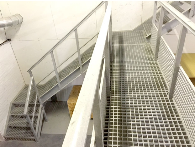 Galvanized Steel Metal Wheelchair Ramp Grating Steel Mesh Grating Ramp for Floor