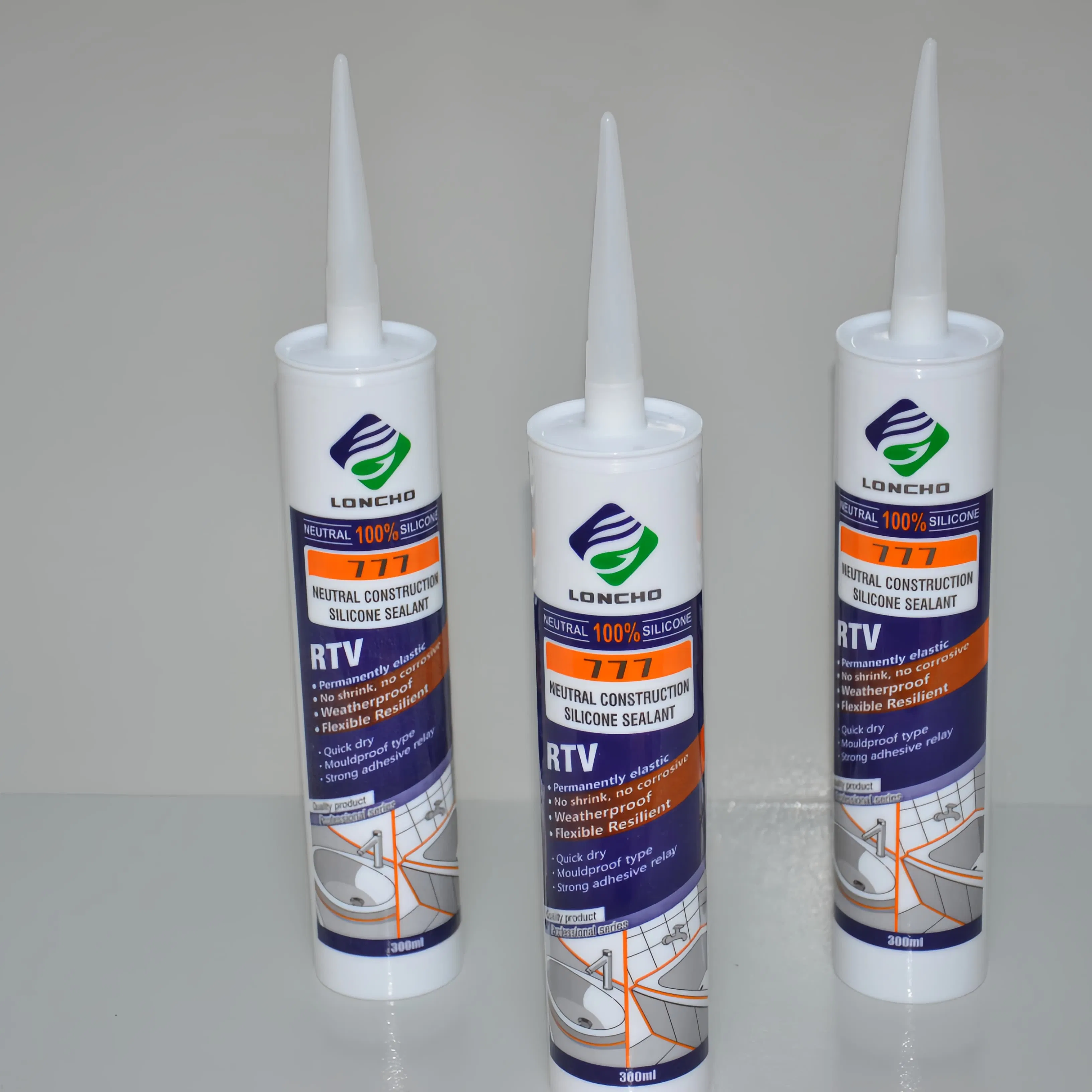 General Purpose Fungicidal RTV Neutral Adhesive for Aesthetic Finishing Touches