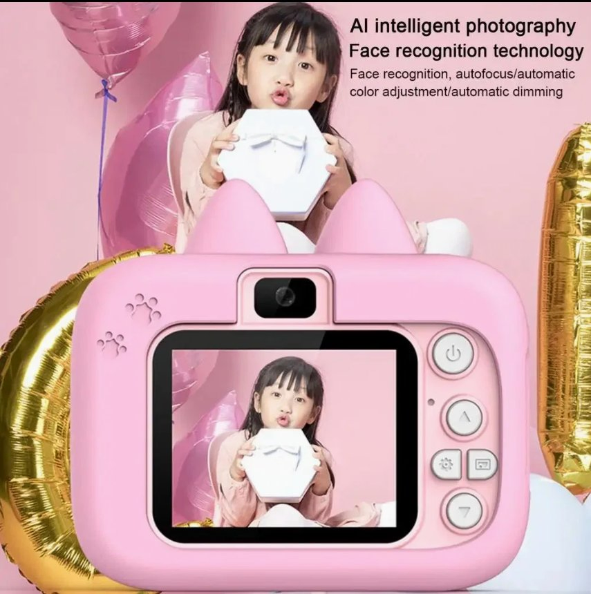 Mini 1080P Kids Camera Cat Silicone Shockproof Case Kids Digital Camera Toys