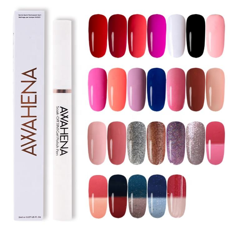 Ransheng Factory Offer Free Samples No Need Base Coat No Need Top Coat One Step Gel Polish Pen