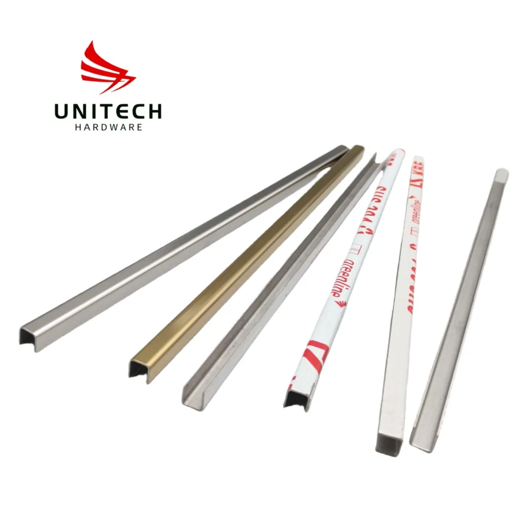 Stainless Steel/ Aluminum Mirror Silver Stainless Steel U Profiles Shape Channel for Wall Decoration in Hotel