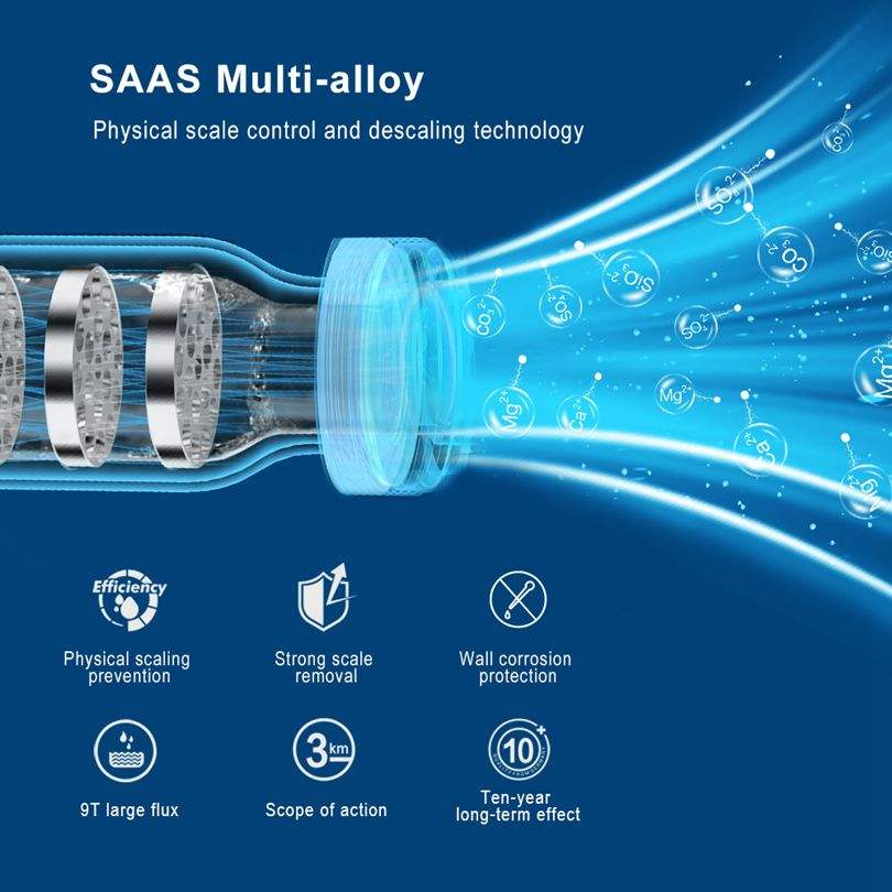 Saas Water Conditioner 86% Descale Rate Water Softener for Home