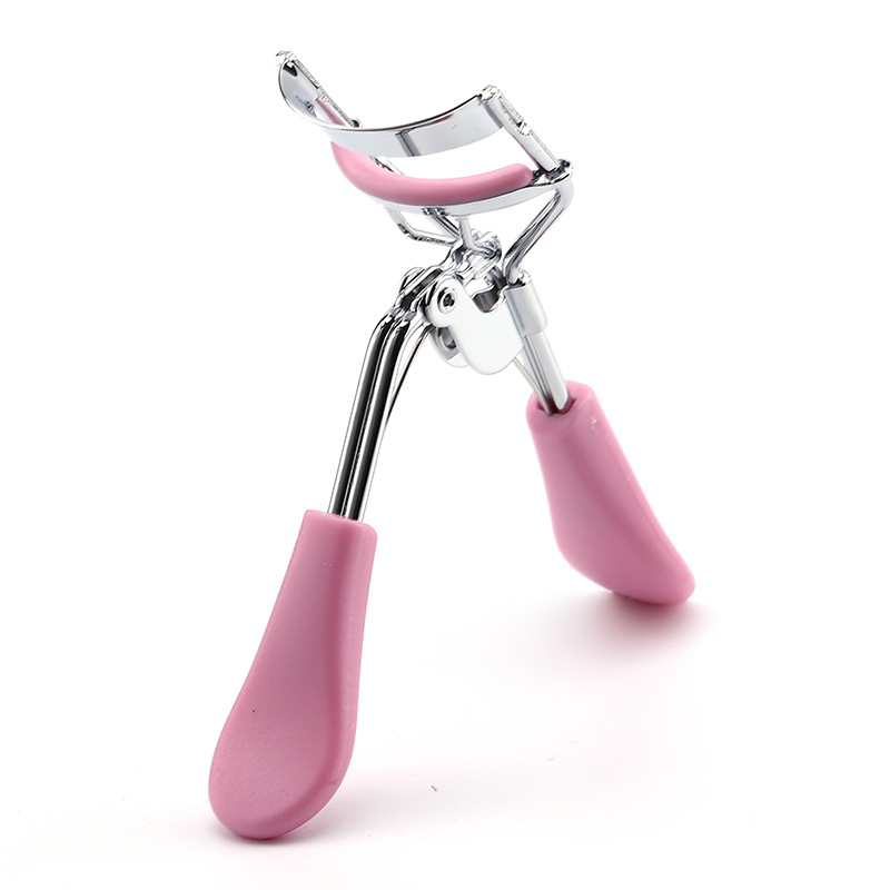 Stainless Steel Dynamic Portable Travel Makeup Lash Eyelash Curler with Plastic Handles