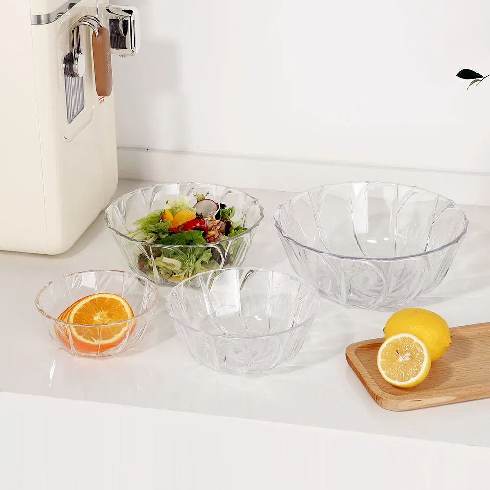Top Selling Clear Acrylic PC Salad Bowls: Several Sizes for Veggies & Fruits