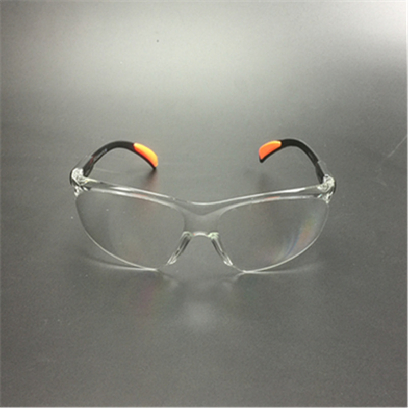 Adjustable Legs Clear PC Lens Safety Glasses (SG111)