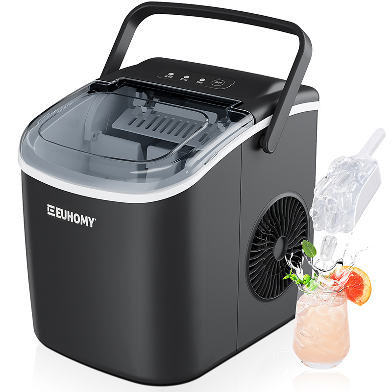 Efficient Compact Portable Ice Maker Machine for Home Kitchen Countertops