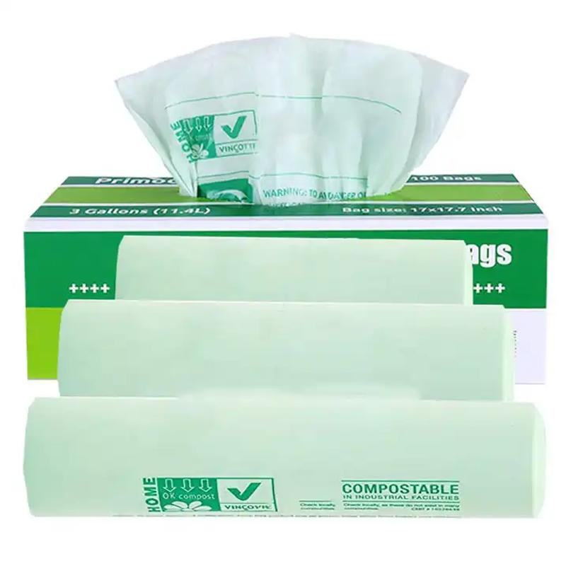 Drawstring Degradable Garbage Bag Compostable Living Room Garbage Bag