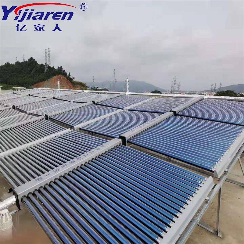 Horizontal Design 50 Tubes Whole Set Vacuum Tube Solar Collector Solar Water Heater