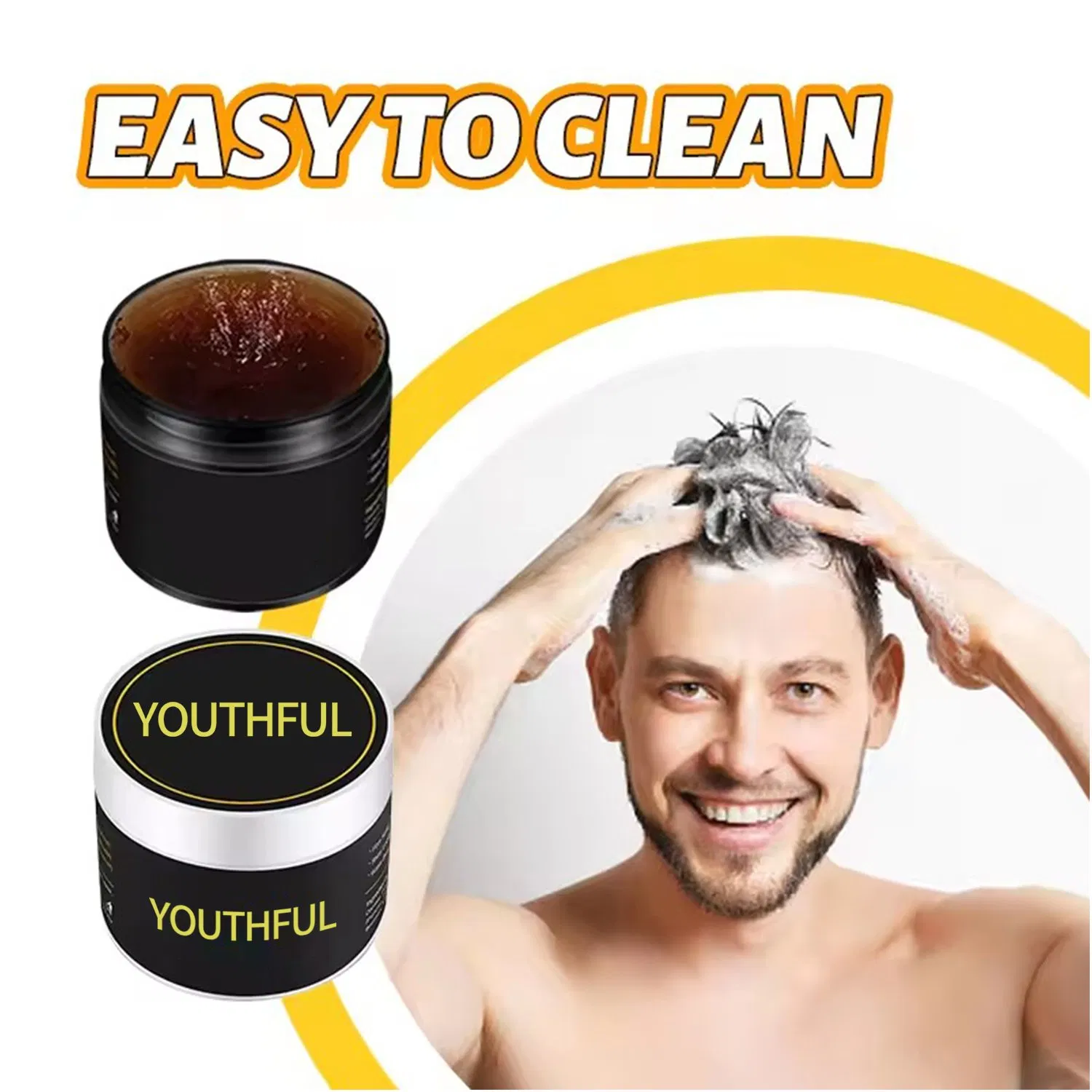 Water Base Strong Firm Hold Matte Men Hair Pomade Wax