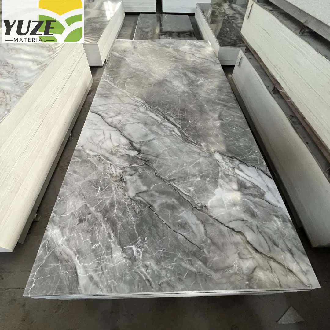 China Factory Price PVC Marmer PVC Marble Wall Panelku WPC Sheet UV Board for Decoration