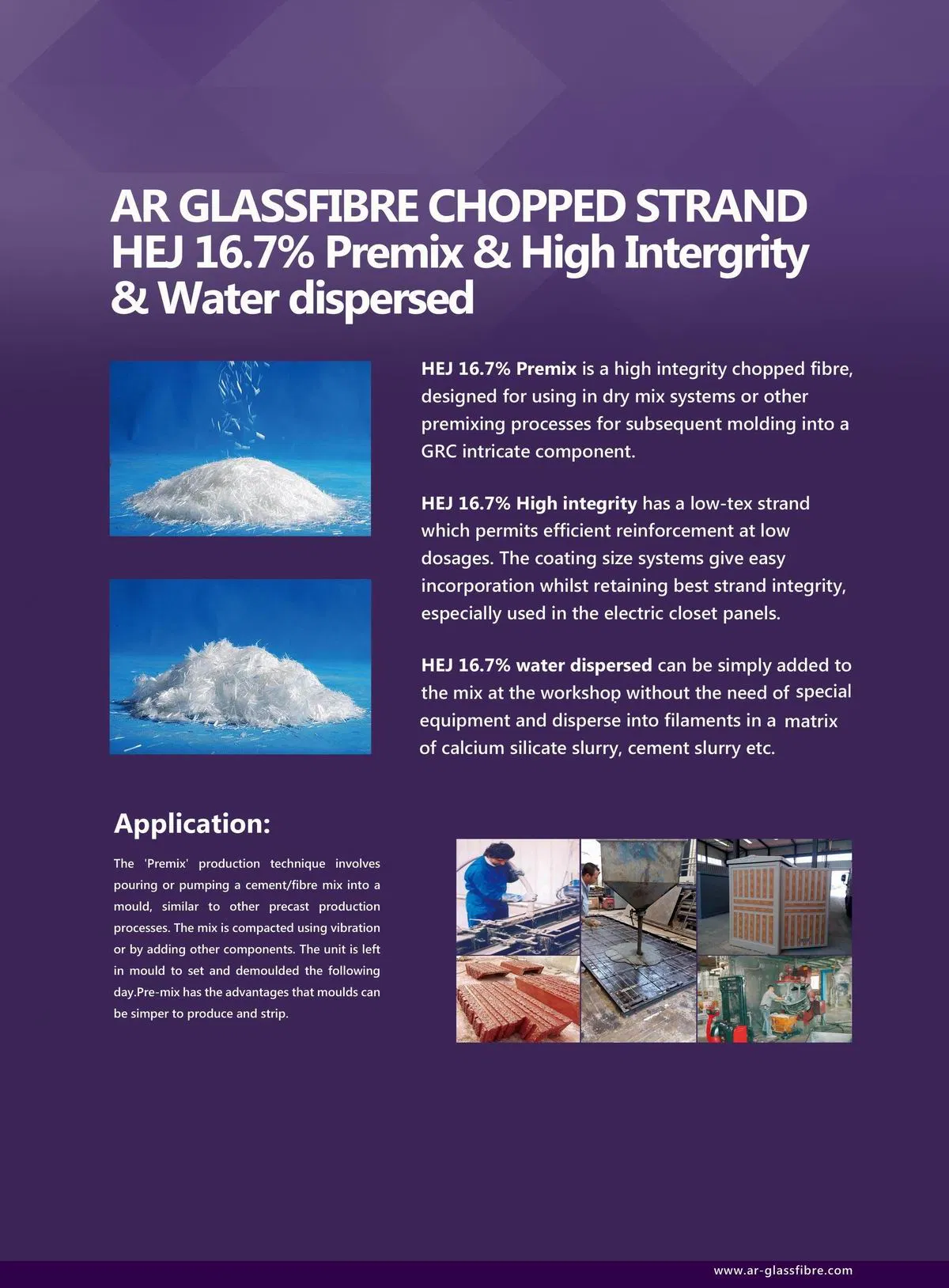 AR fiberglass Chopped