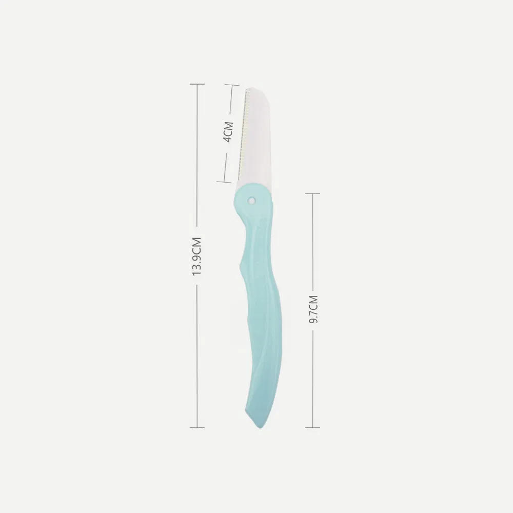 Stainless Steel Facial Hair Remover Tool Derma Beard Razor Body Folding Eyebrow Trimmer for Women