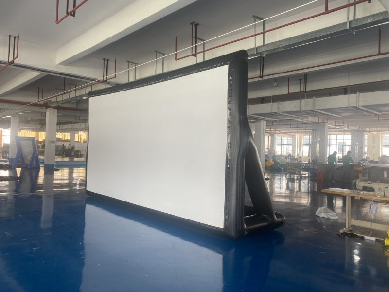 Inflatable Movie Screen with Double-Sided Projection