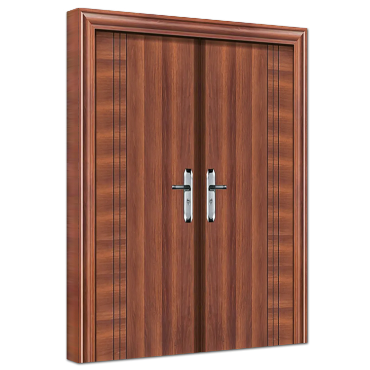 House Residential Exterior Entry Windbreak Sun-Proof Steel Door