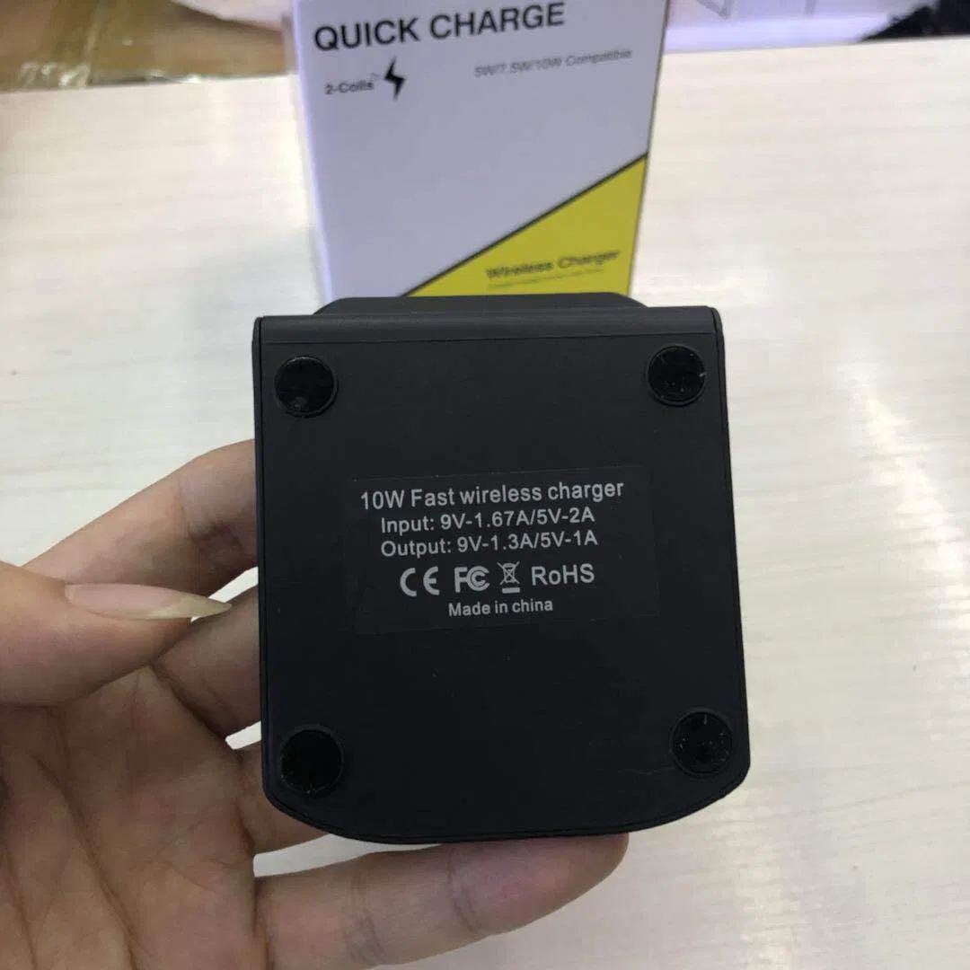 Q740 Mobile Phone Wireless Qi for iPhone X/8 Visible Fast Wireless Charging for Samsung Phone Charger