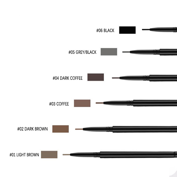 Waterproof Anti-Sweat Precise Brow Definer Ultra-Thin Round Eyebrow Pencil