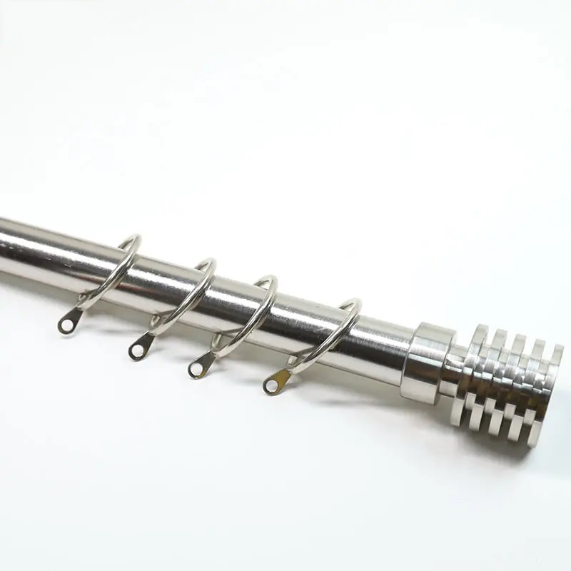 Extendable Shower Curtain Poles Accessories Home Single Curtain Rod Set