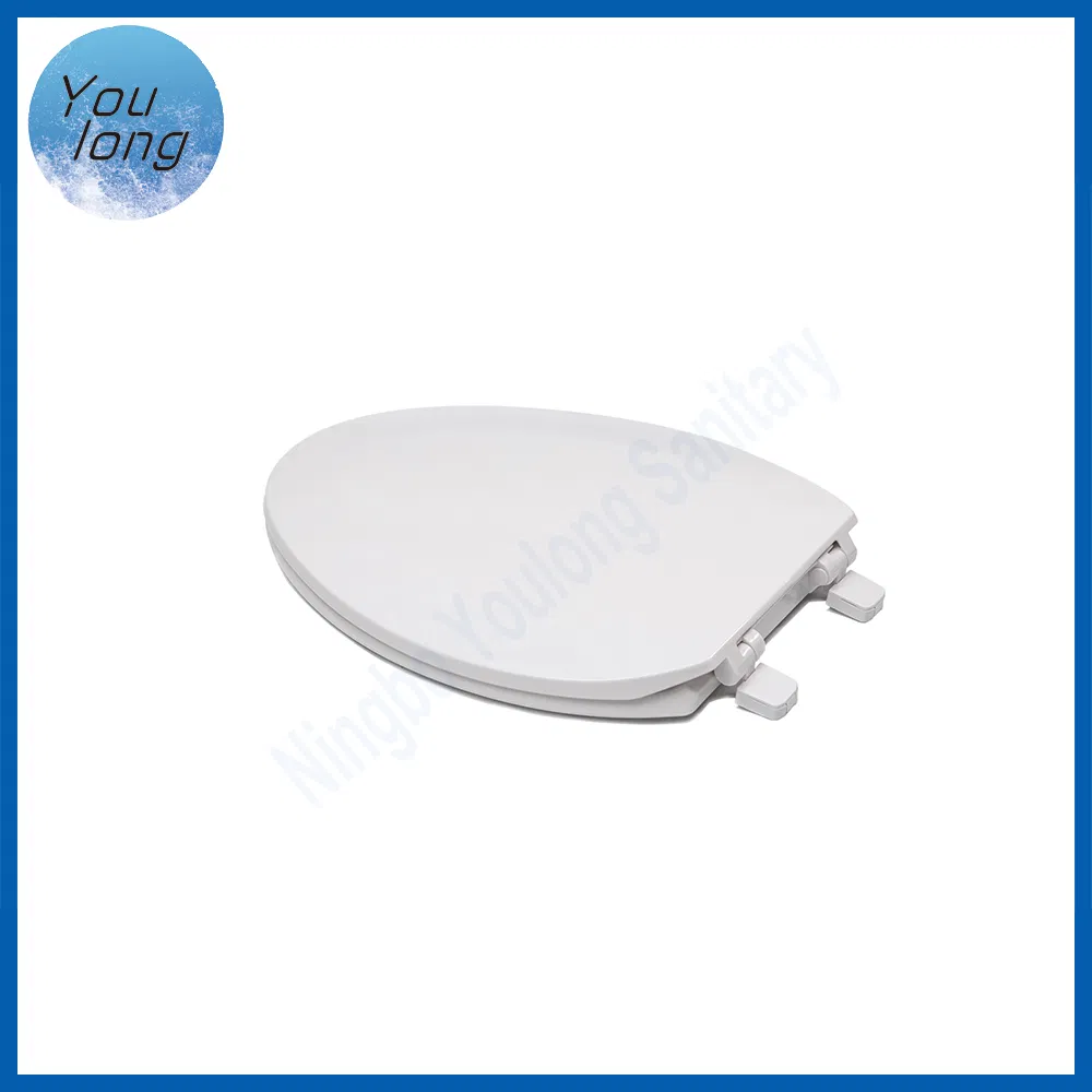 Bathroom Standard Toilet Seat Soft Close Plastic Toilet Seat Cover Washable Toilet Seat
